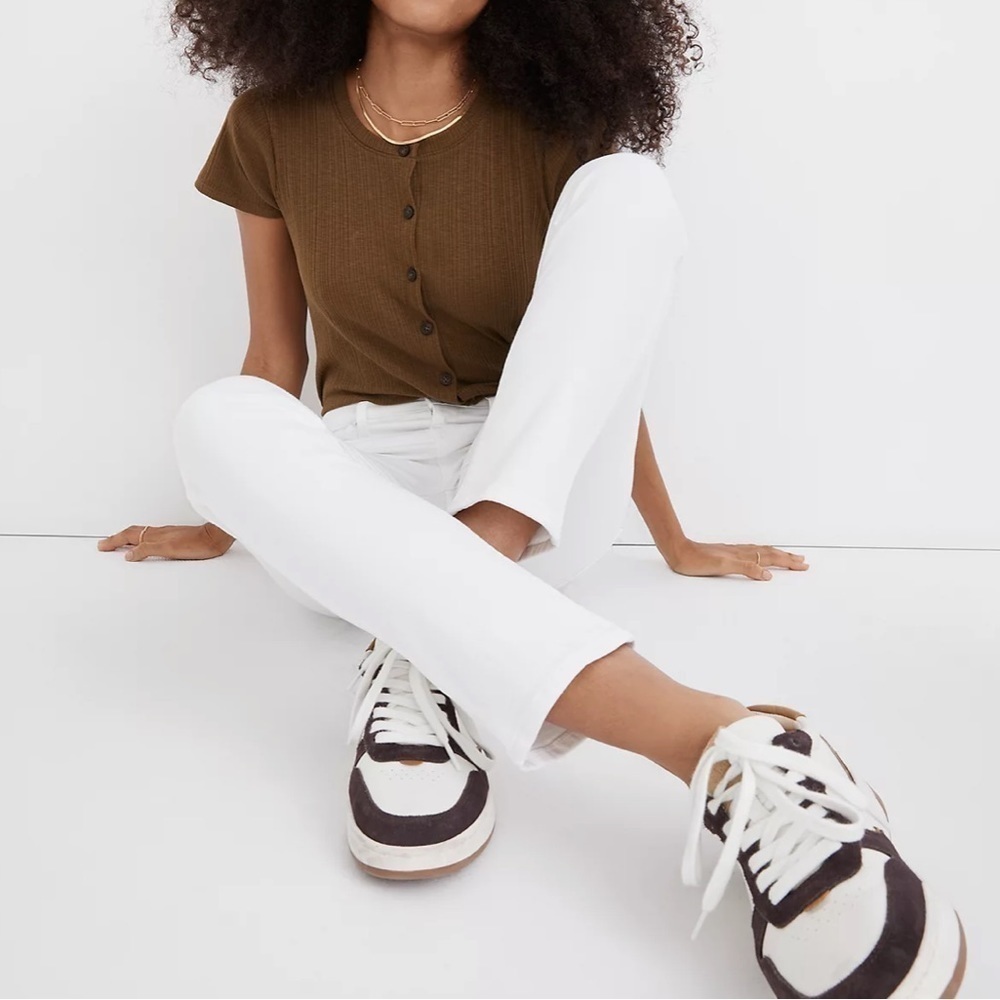 Madewell womens stovepipe jeans pure white comfort